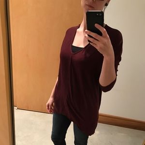 Airy 3/4 Sleeve Hi-Lo Tunic